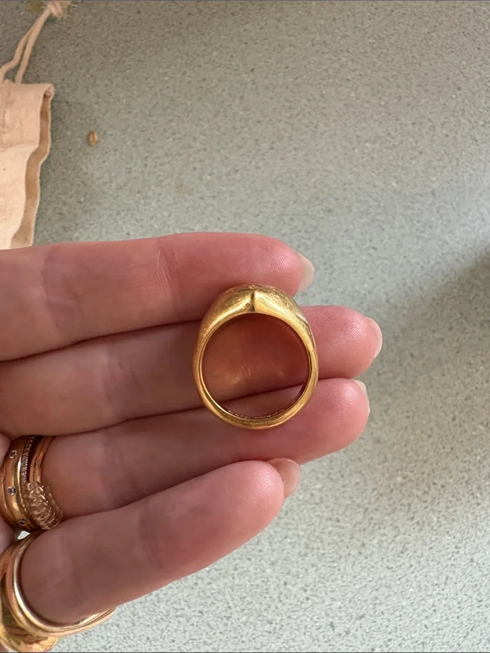 Kate Spade Brushed heart ring